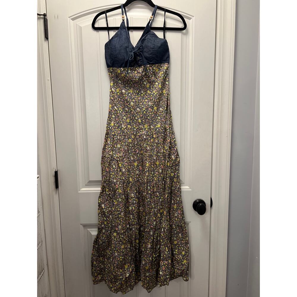 Sanctuary Clothing Women’s Sleeveless Ditsy Print Maxi Dress‎ Size M Multicolor
